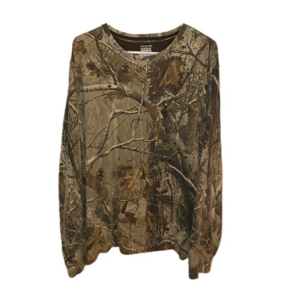 Real Tree 3XL Green Tee Shirt Long Sleeve Camouflage Shirt - Picture 1 of 4